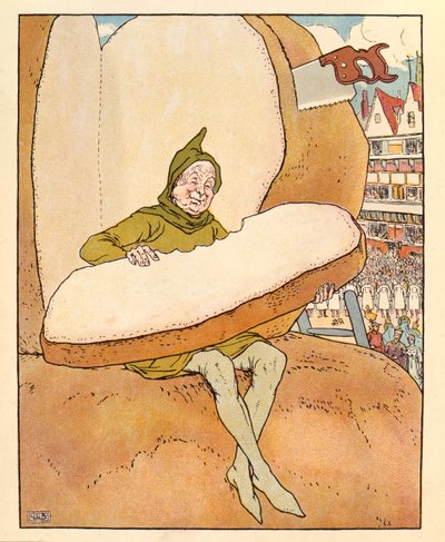 Illustration from The Golden Goose by Leonard Leslie Brooke